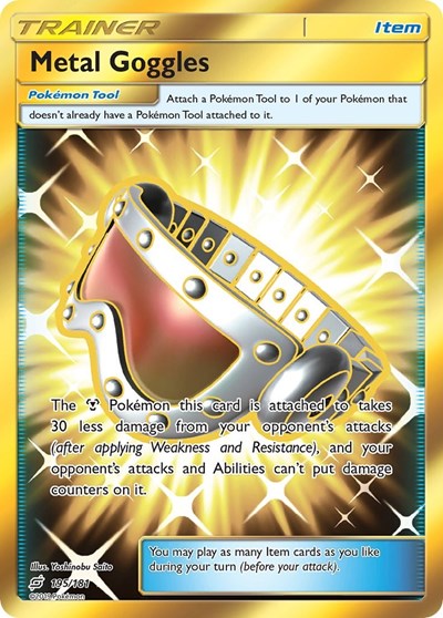 Metal Goggles (Secret) (SM - Team Up) Light Play Holofoil