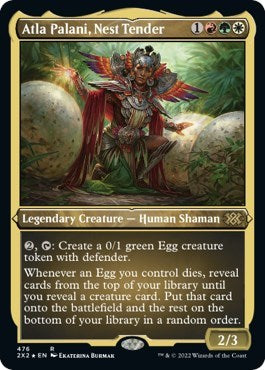 Atla Palani, Nest Tender (Foil Etched) (Double Masters 2022) Light Play Foil