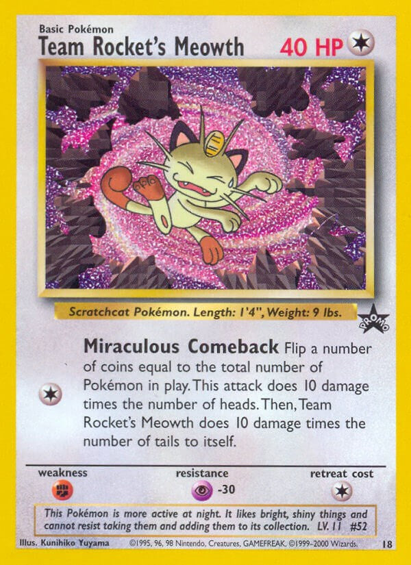 Team Rocket's Meowth [PR - 018]