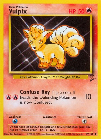 Vulpix (Base Set 2) Light Play