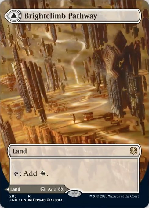 Brightclimb Pathway / Grimclimb Pathway (Borderless) (Zendikar Rising) Light Play Foil