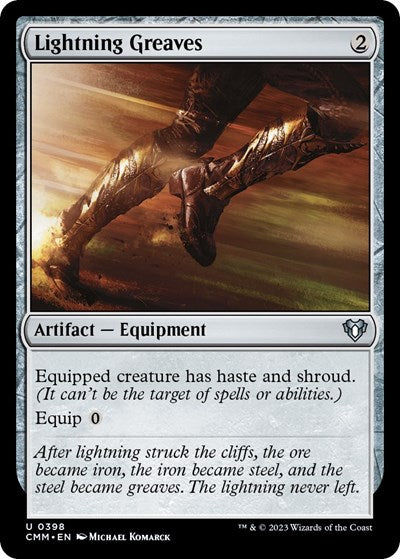 Lightning Greaves (Commander Masters) Light Play