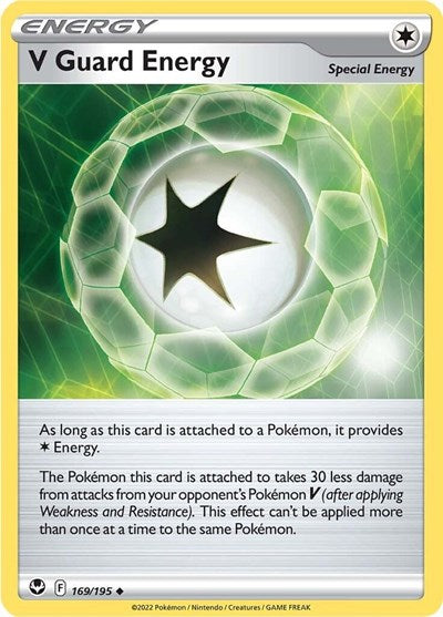 V Guard Energy (SWSH12: Silver Tempest) Light Play Reverse Holofoil