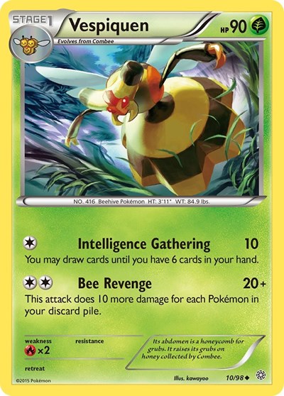 Vespiquen (10) (XY - Ancient Origins) Medium Play