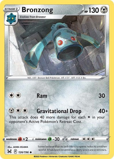 Bronzong (SWSH11: Lost Origin) Light Play Reverse Holofoil