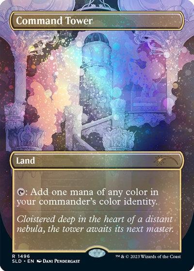 Command Tower (1496) (Galaxy Foil) (Secret Lair) Light Play Foil