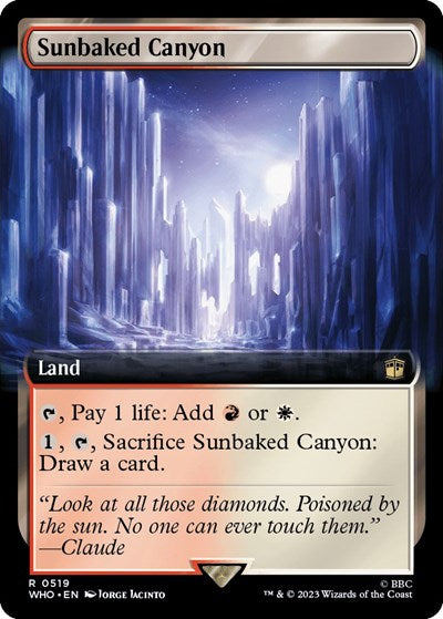 Sunbaked Canyon (Extended Art) (Universes Beyond: Doctor Who) Light Play Foil