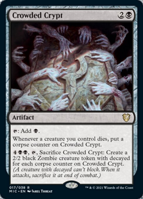 Crowded Crypt (Commander 2021 Midnight Hunt) Light Play