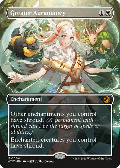 Greater Auramancy (Anime Borderless) (Wilds of Eldraine: Enchanting Tales) Light Play