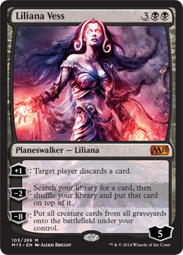 Liliana Vess (Magic 2015 Core Set) Light Play