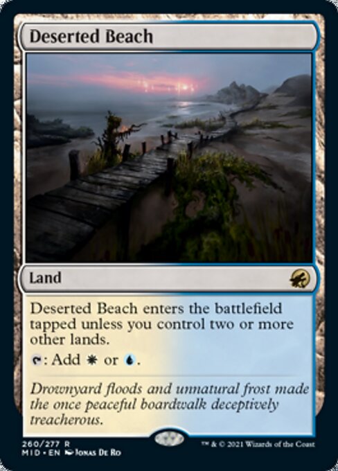 Deserted Beach (Innistrad: Midnight Hunt) Light Play