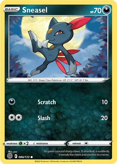 Sneasel (SWSH09: Brilliant Stars) Light Play