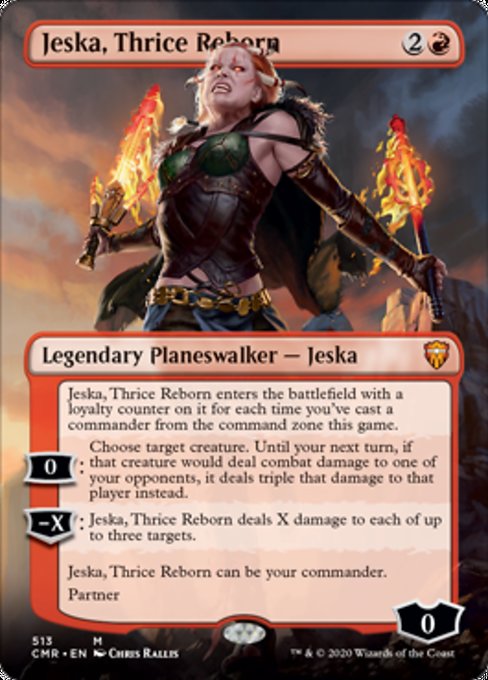 Jeska, Thrice Reborn (Borderless) (Commander Legends) Light Play Foil