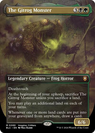 The Gitrog Monster (Borderless) (Commander: Bloomburrow) Light Play Foil