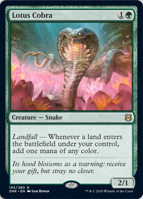 Lotus Cobra (Zendikar Rising) Light Play Foil