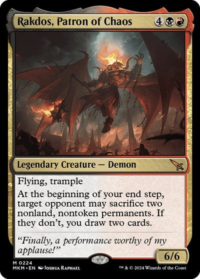 Rakdos, Patron of Chaos (Murders at Karlov Manor) Light Play