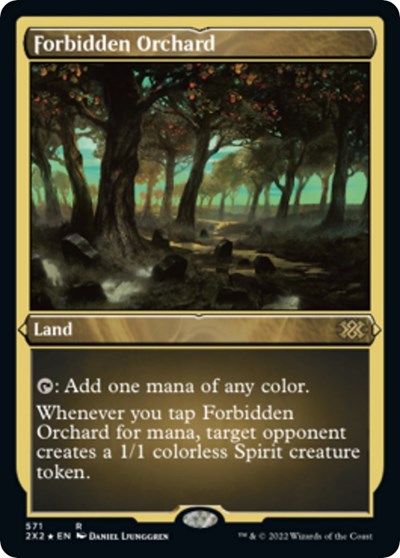 Forbidden Orchard (Foil Etched) (Double Masters 2022) Light Play Foil