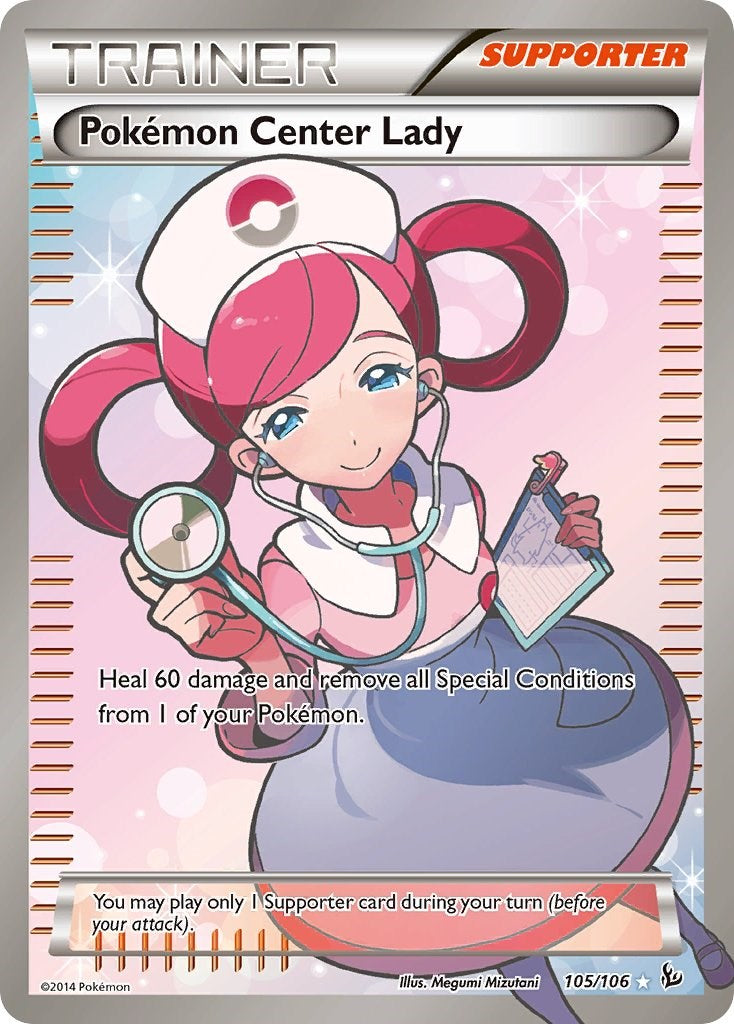 Pokemon Center Lady (105 Full Art) [FLF - 105]