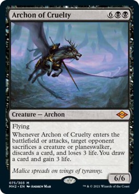 Archon of Cruelty (Modern Horizons 2) Light Play