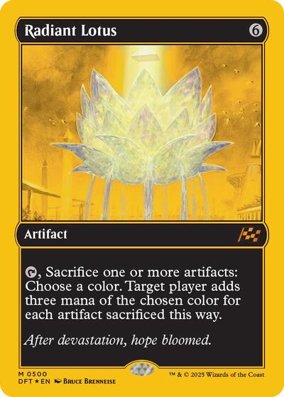 Radiant Lotus (First-Place Foil) (Aetherdrift) Light Play Foil