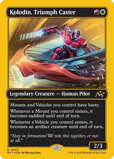 Kolodin, Triumph Caster (First-Place Foil) (Aetherdrift) Light Play Foil