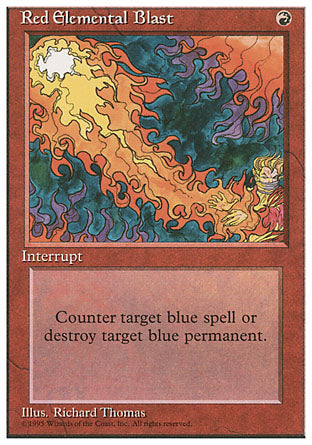 Red Elemental Blast (4th Edition) Light Play