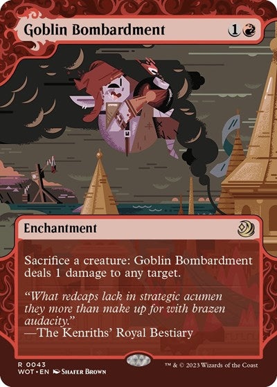 Goblin Bombardment (Wilds of Eldraine: Enchanting Tales) Light Play