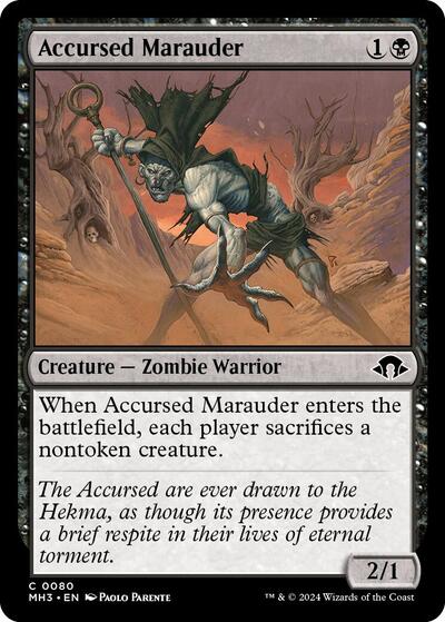 Accursed Marauder (Modern Horizons 3) Light Play Foil