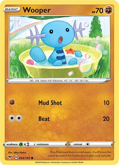 Wooper (SWSH04: Vivid Voltage) Light Play