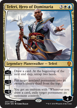 Teferi, Hero of Dominaria (Dominaria) Light Play