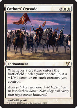 Cathars' Crusade (Avacyn Restored) Light Play Foil