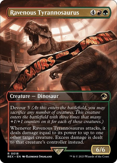 Ravenous Tyrannosaurus (Borderless) (Universes Beyond: Jurassic World Collection) Light Play