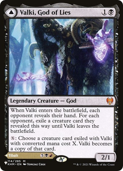 Valki, God of Lies (Secret Lair Commander: From Cute to Brute) Light Play