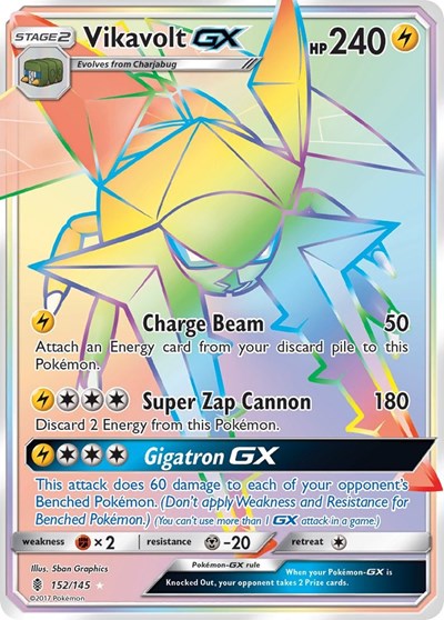 Vikavolt GX (Secret) (SM - Guardians Rising) Light Play Holofoil