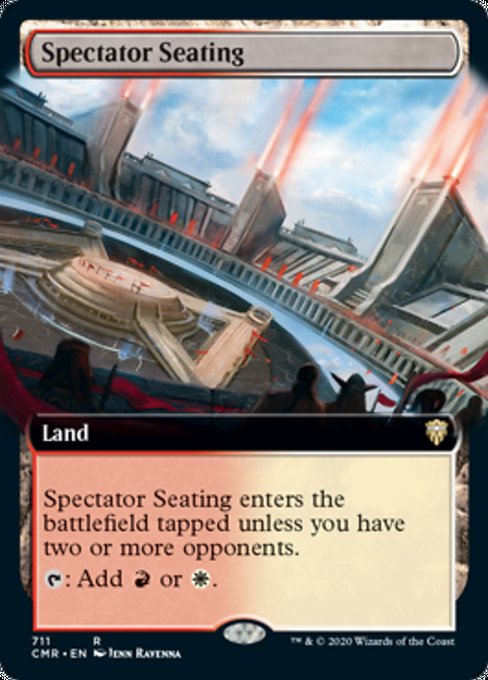 Spectator Seating (Extended Art) (Commander Legends) Light Play Foil