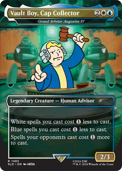 Vault Boy, Cap Collector - Grand Arbiter Augustin IV (Secret Lair) Light Play