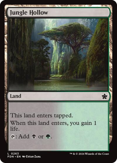 Jungle Hollow (Foundations) Near Mint Foil