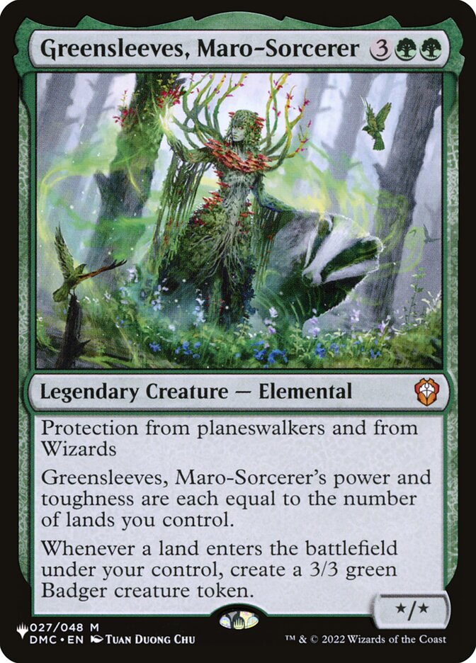 Greensleeves, Maro-Sorcerer (The List) Light Play