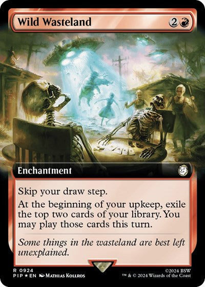 Wild Wasteland (Extended Art) (Surge Foil) (Universes Beyond: Fallout) Light Play Foil