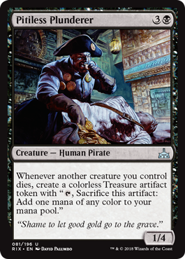 Pitiless Plunderer (Rivals of Ixalan) Light Play Foil