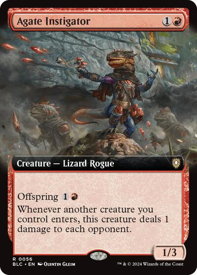 Agate Instigator (Extended Art) (Commander: Bloomburrow) Light Play