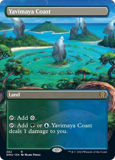 Yavimaya Coast (Borderless) (Dominaria United) Light Play