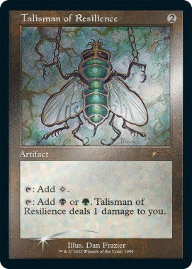 Talisman of Resilience (Retro Frame) (Foil Etched) (Secret Lair) Light Play Foil