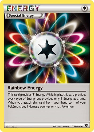 Rainbow Energy (XY Base Set) Medium Play