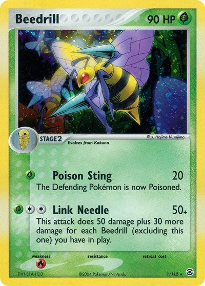 Beedrill (FireRed & LeafGreen) Medium Play Reverse Holofoil