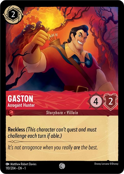 Gaston (The First Chapter) Light Play Cold Foil