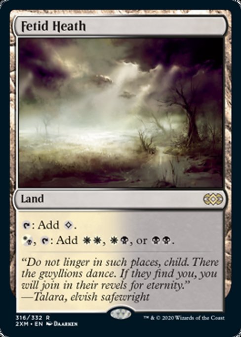 Fetid Heath (Double Masters) Light Play Foil