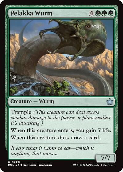 Pelakka Wurm (Foundations) Light Play Foil