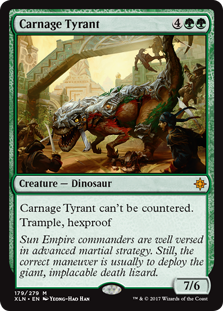 Carnage Tyrant (Ixalan) Light Play