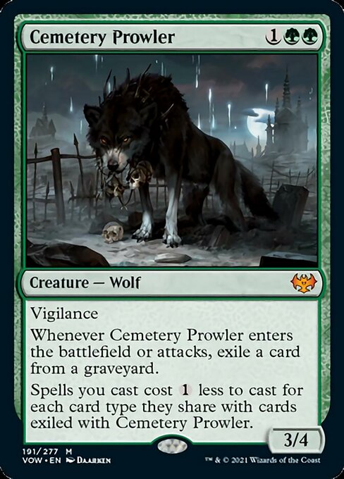 Cemetery Prowler (Innistrad: Crimson Vow) Light Play